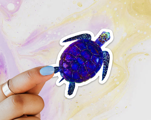 Sea Turtle Sticker, Laptop Sticker, Water Bottle Sticker, Watercolor Turtle Sticker, Ocean Life, Tumbler Sticker, Turtle Sticker, Sea Turtle