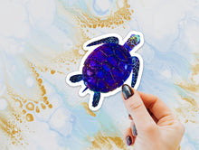 Load image into Gallery viewer, Sea Turtle Sticker, Laptop Sticker, Water Bottle Sticker, Watercolor Turtle Sticker, Ocean Life, Tumbler Sticker, Turtle Sticker, Sea Turtle