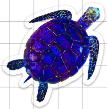 Load image into Gallery viewer, Sea Turtle Sticker, Laptop Sticker, Water Bottle Sticker, Watercolor Turtle Sticker, Ocean Life, Tumbler Sticker, Turtle Sticker, Sea Turtle