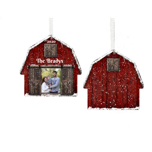 Barn Photo Christmas Ornament, Personalized Ornament, Custom Family Gift, Farm, Ranch, Name Ornament, Farm Gift, Ranch, Picture Gift