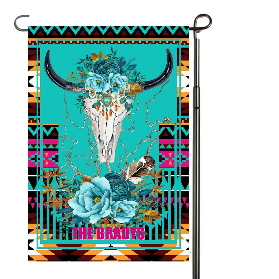 Serape Boho Garden Flag, Serape Garden Flag, Personalized, Free Spirit, Serape Gift, Name Garden Flag, Boho Gift, Yard Decoration