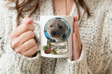 Load image into Gallery viewer, Photo Mug Snow Globe Christmas Cup, Personalized, Name Mug, Custom Christmas Holiday Cup, Gift for Mom, Grandma Gift, Custom Photo Gift