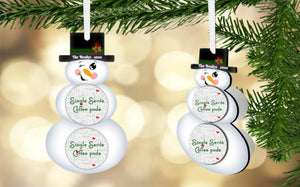 Snowman Coffee/Hot Cocoa Pod Holder Ornament, Personalized, Snowman Gift, Teacher Gift, Gift for Neighbors, Secret Santa, Co-worker Gift