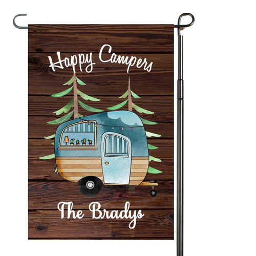 Camping Garden Flag, Camper Garden Flag, Personalized, Name Garden Flag, Camper Decor, Camping Flag, Yard Decoration, Camper Decor