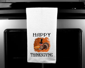 Thanksgiving Turkey Towel Oven Mitt Pot Holder Gift Set Personalized, Gifts for Mom, Housewarming Gift, Hostess Gift, Custom Kitchen Set