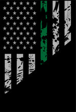 Load image into Gallery viewer, Thin Green Line Garden Flag, Garden Flag, Personalized, Name Garden Flag, Yard Decor, Yard Flag, Yard Decoration, Gift for Man, Father&#39;s Day